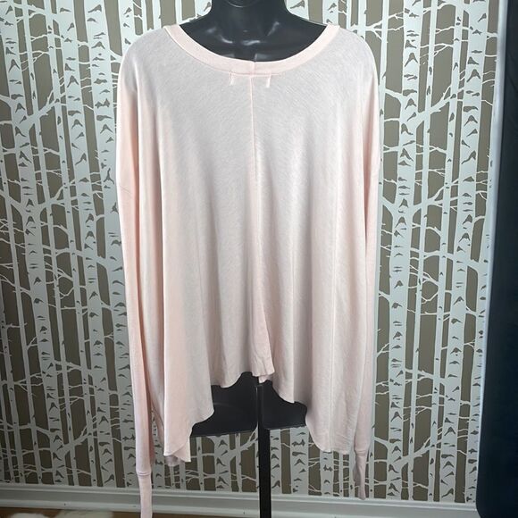 Wildfox Oversized Feather Print Boho Long Sleeve Shirt sz M - Picture 4 of 12